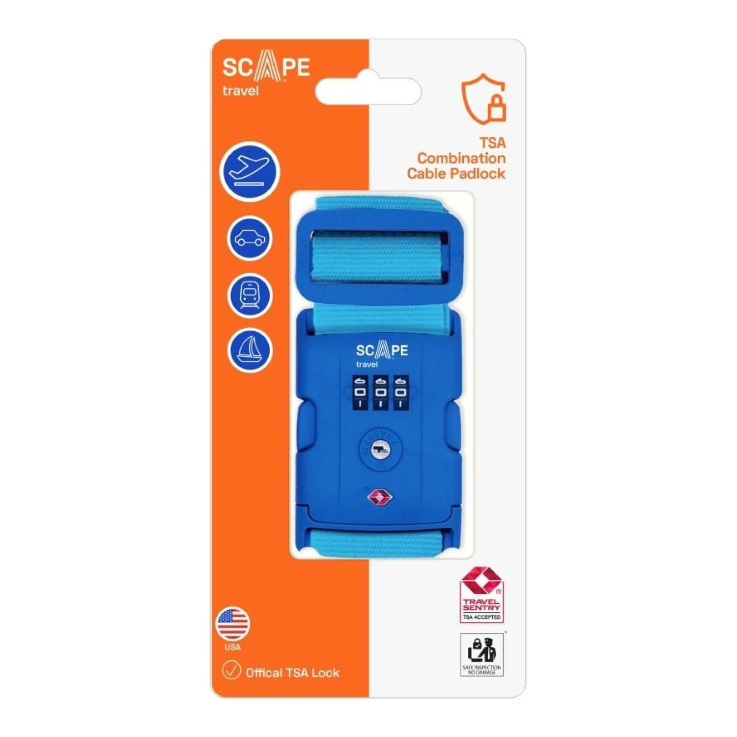 Correa para Maleta con Combinación Scape Travel E0120/ Azul