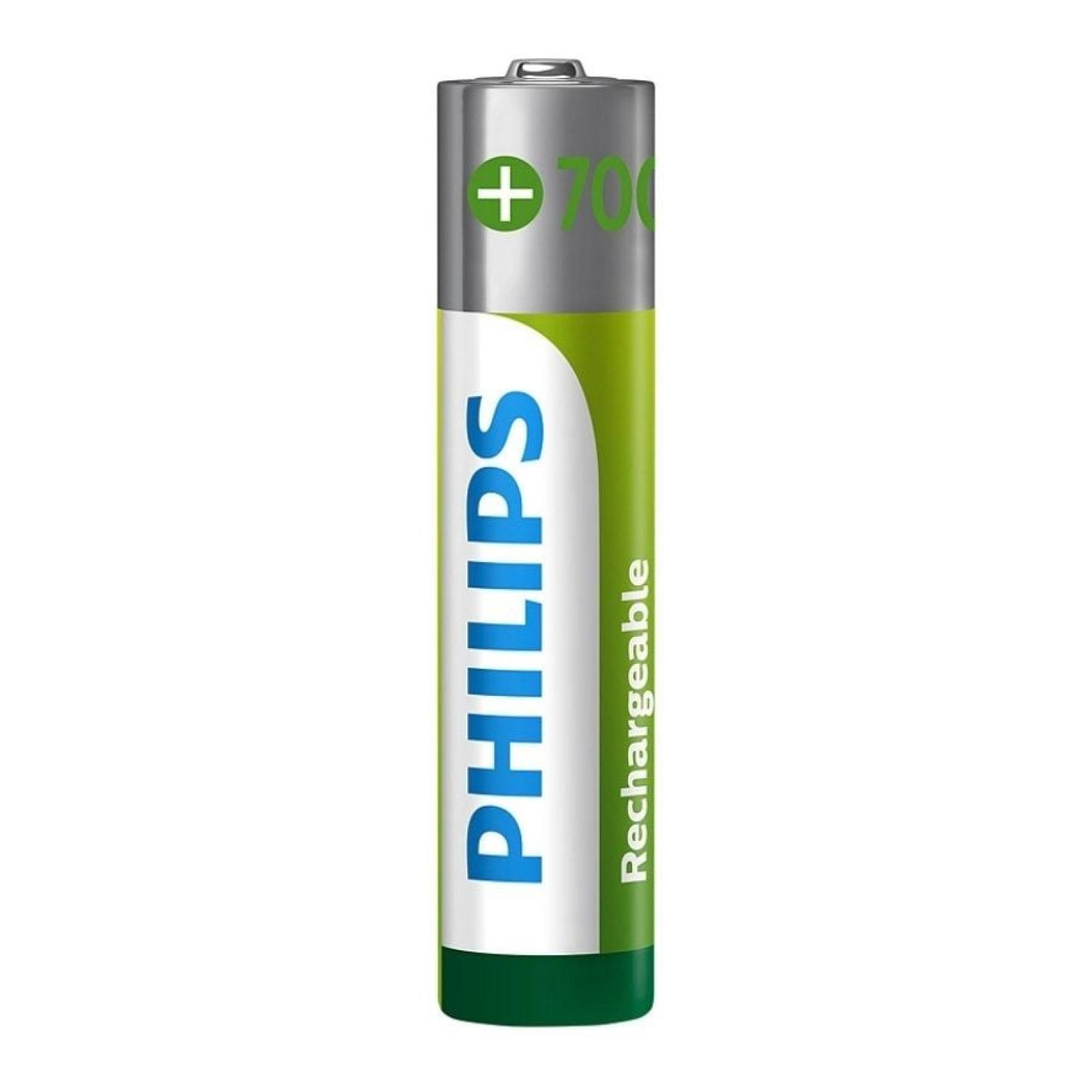 Philips · Pack 4 Pilas AAA Recargables · 1,2V · Batería de larga duración