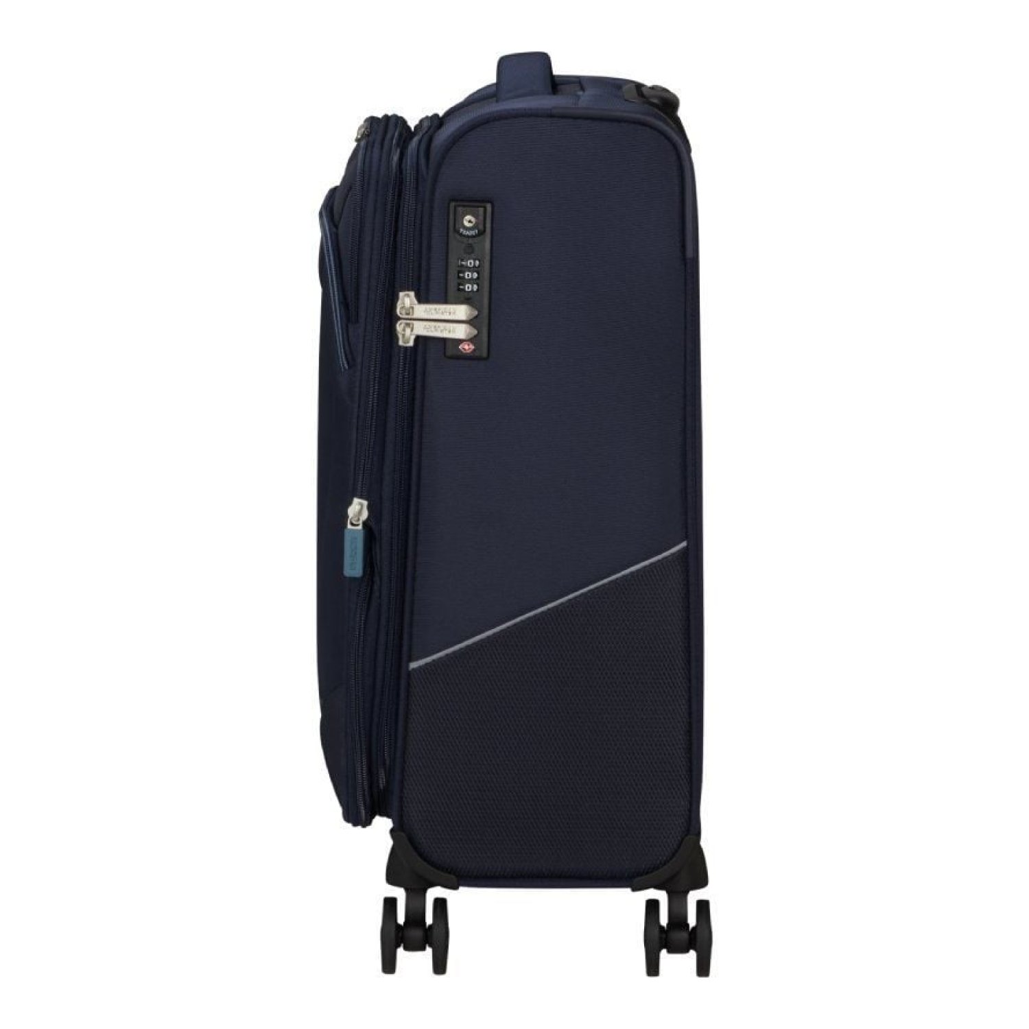 Maleta de Cabina American Tourister SummerRide Spinner 55cm/ 55x40x23cm/ 4 Ruedas/ Azul Marino