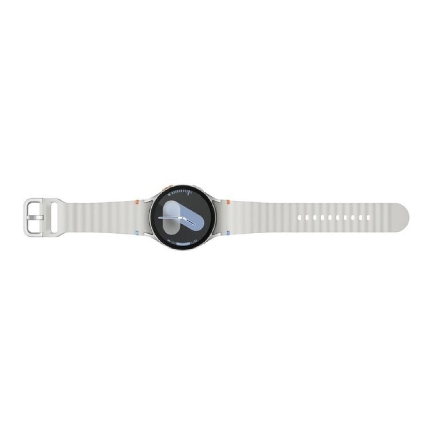 Samsung Galaxy Watch 7 · Notificaciones · Frecuencia Cardíaca · GPS · Plata