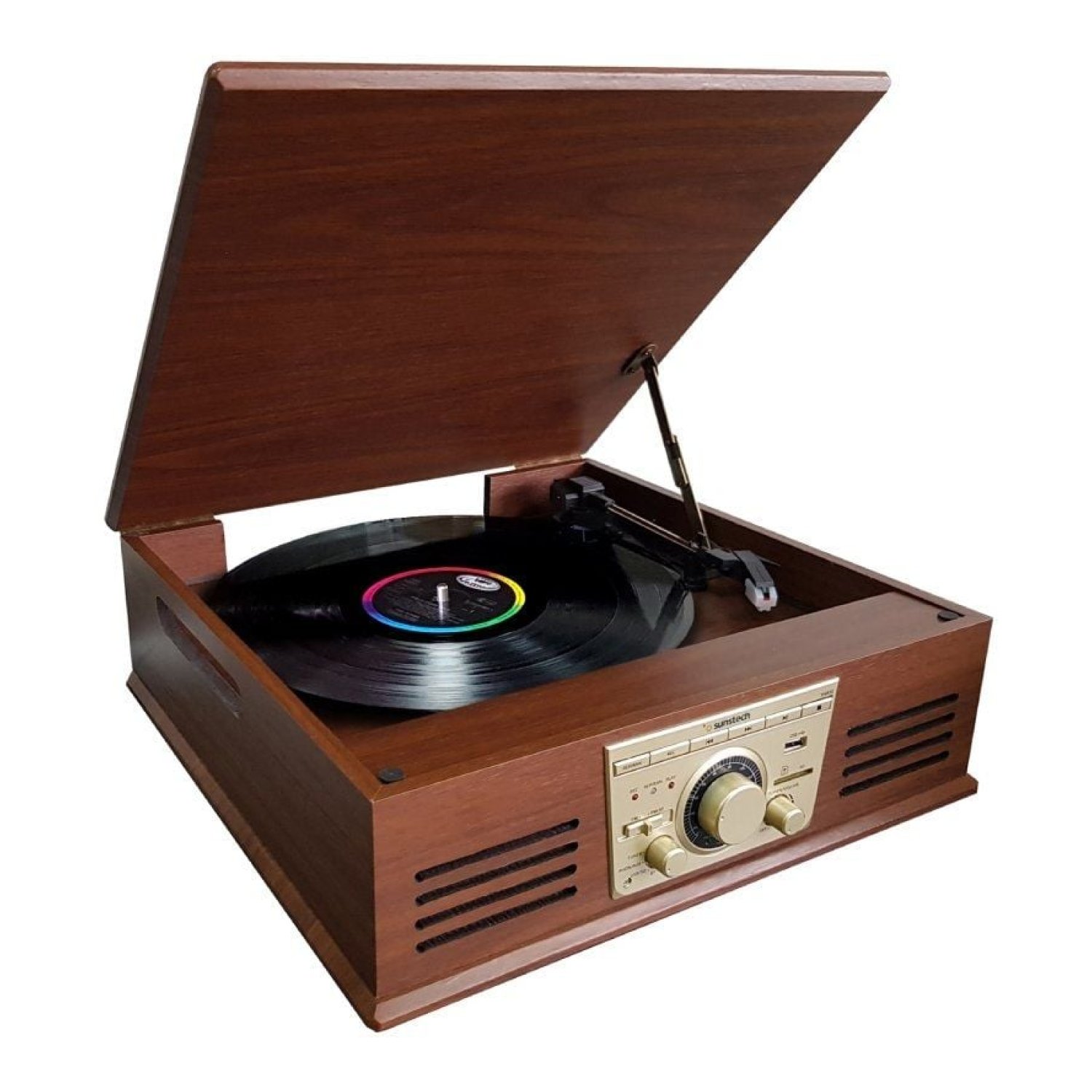 Tocadiscos Sunstech PXR32/ Bluetooth/ Radio FM/ Conversor a MP3