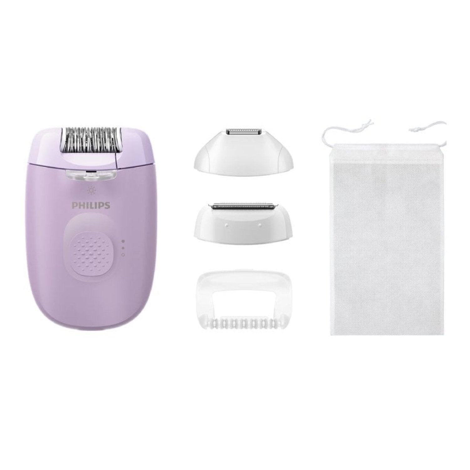 Philips Epilator Series 4000 · Depiladora Recargable · 4 Accesorios · Batería