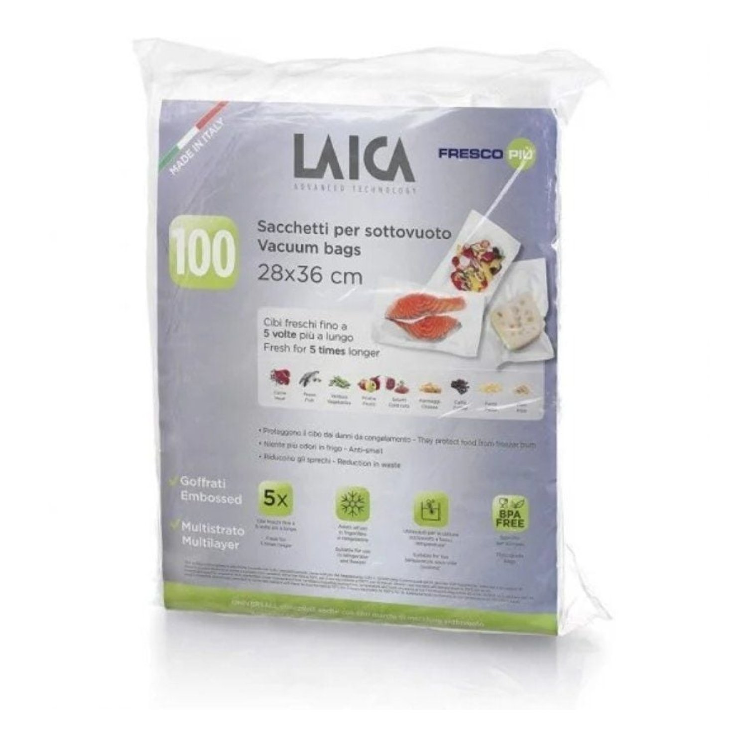Laica VT3512 · Bolsas Vacío · 28 x 36 cm · 100 unidades