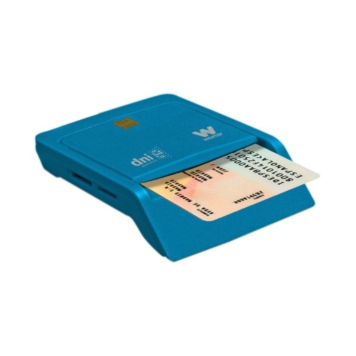 Lector de DNI y Tarjetas Woxter Combo PE26-146/ Azul/ USB 2.0/ Azul