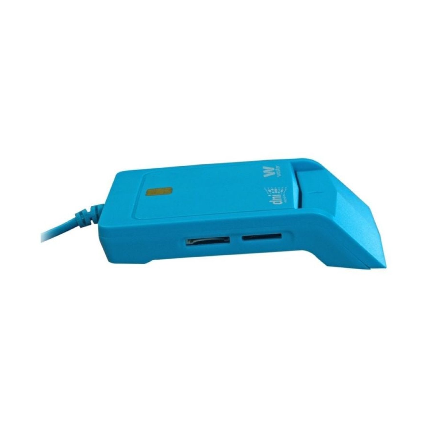 Lector de DNI y Tarjetas Woxter Combo PE26-146/ Azul/ USB 2.0/ Azul