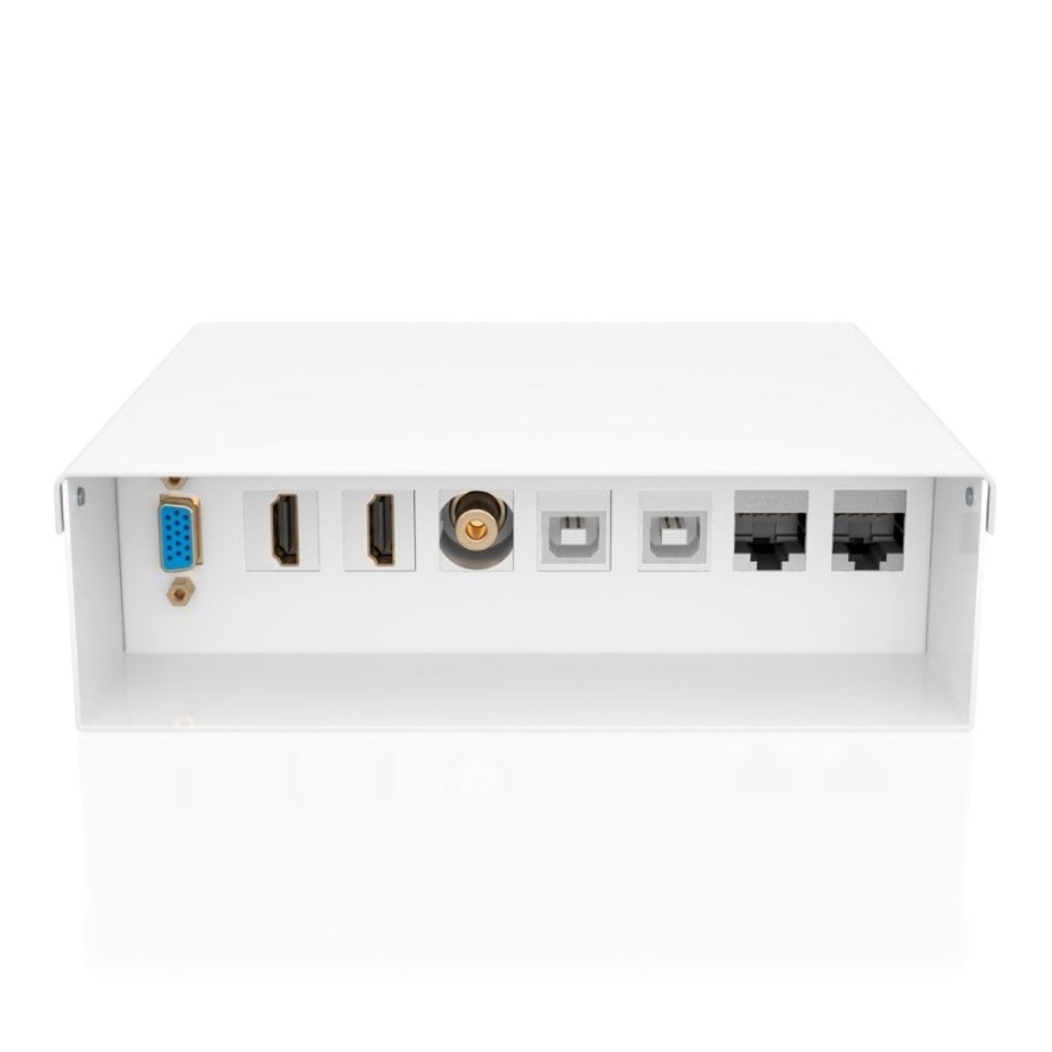 Caja de Conexiones Aisens A127-1031/ VGA - 2x HDMI - Jack 3.5 - 2x USB-B - 2x RJ45