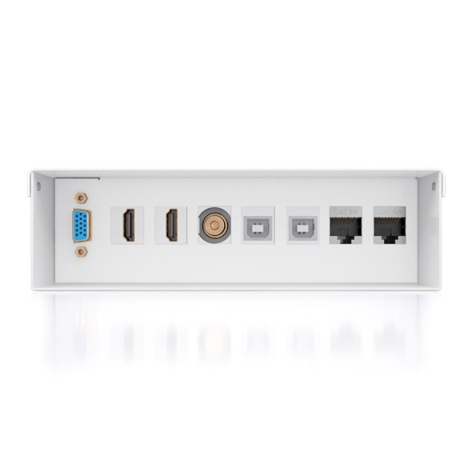 Caja de Conexiones Aisens A127-1031/ VGA - 2x HDMI - Jack 3.5 - 2x USB-B - 2x RJ45