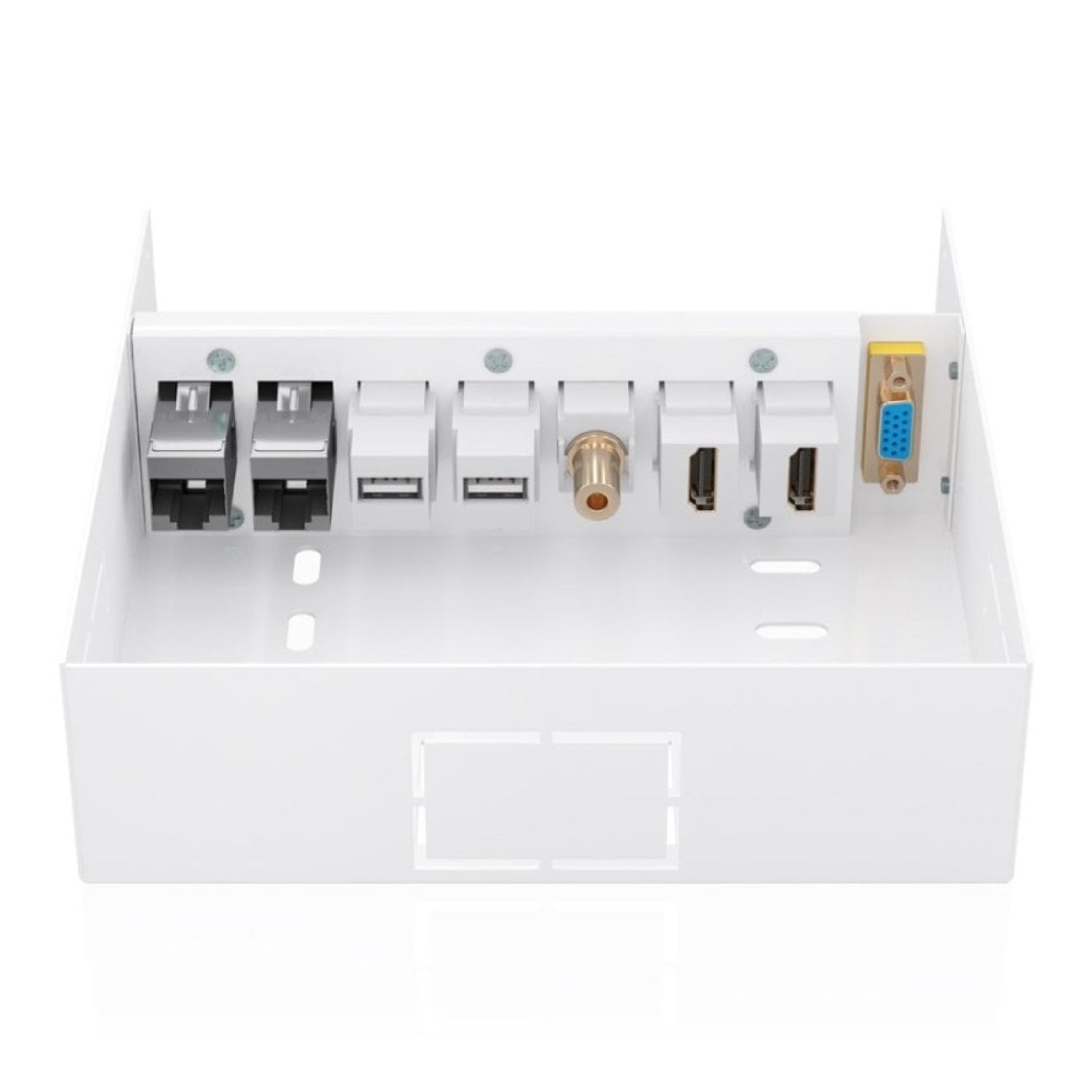 Caja de Conexiones Aisens A127-1031/ VGA - 2x HDMI - Jack 3.5 - 2x USB-B - 2x RJ45
