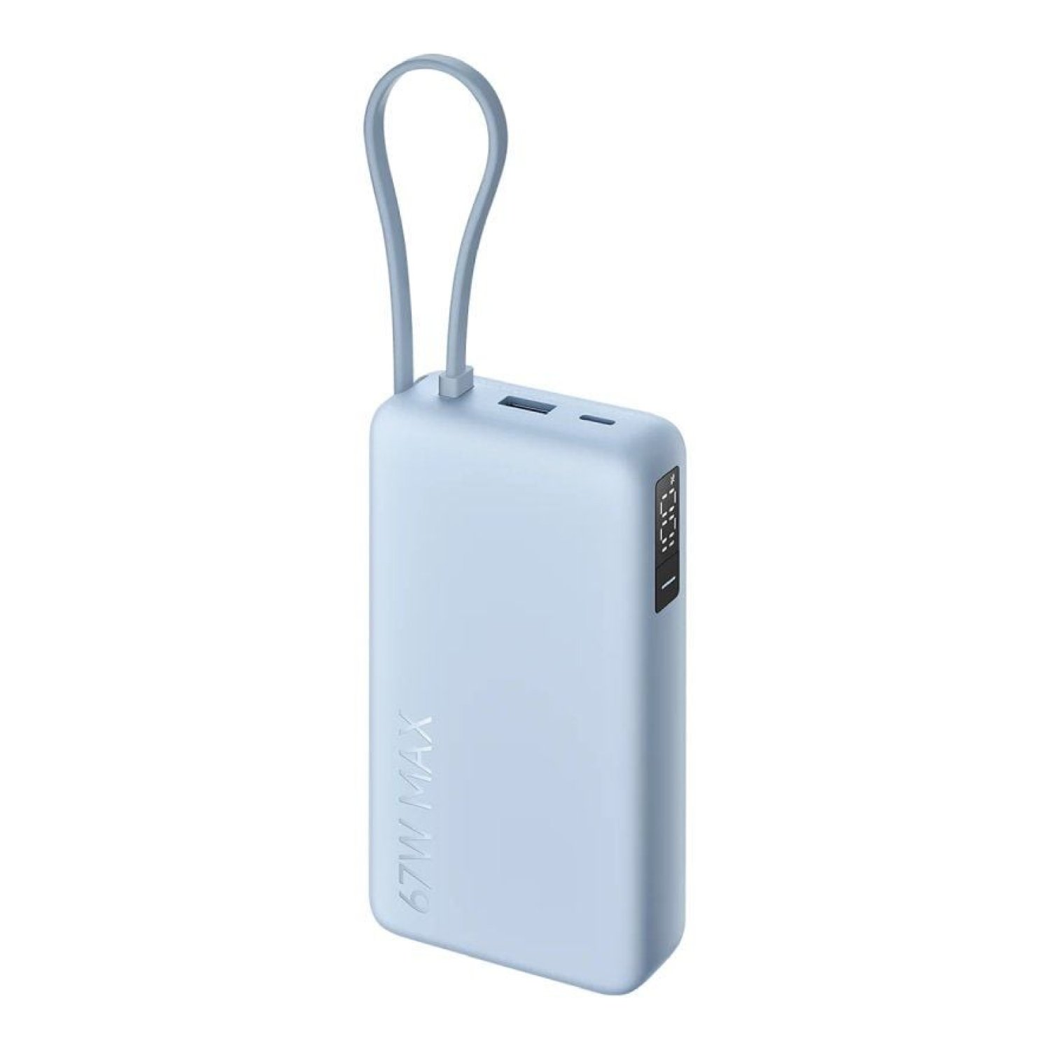 Powerbank 20000mAh Xiaomi 67W Power Bank Integrated Cable/ 67W/ Azul/ Incluye Cable USB Tipo-C