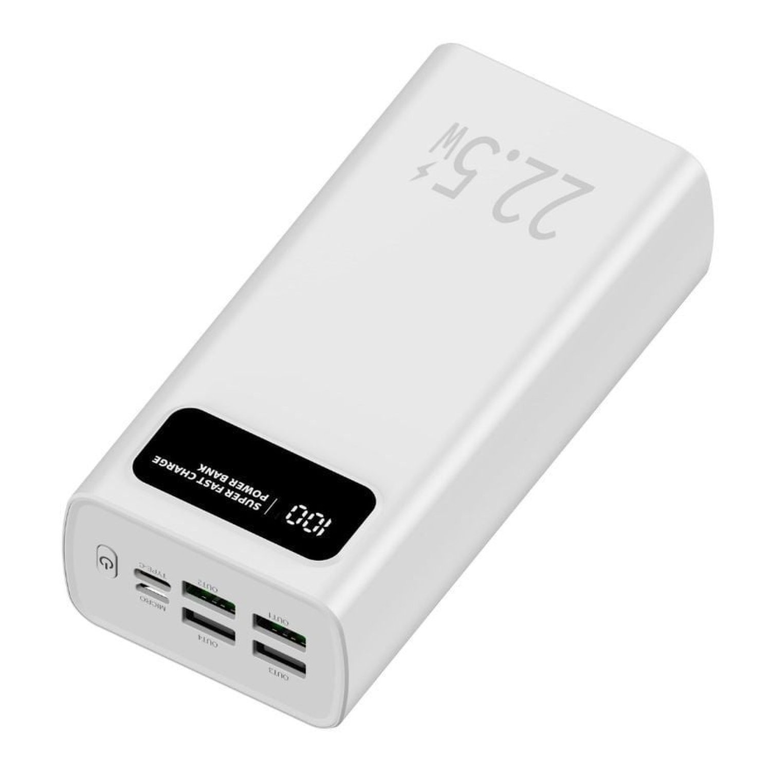 Powerbank 30000mAh Leotec LEPOW30W22W/ 22.5W/ Blanca
