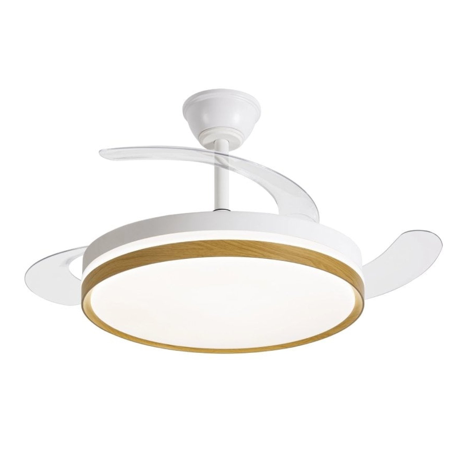 Ventilador de Techo Daewoo con aspas retráctiles DW5010/ 30W/ 3 Aspas/ 6 Velocidades