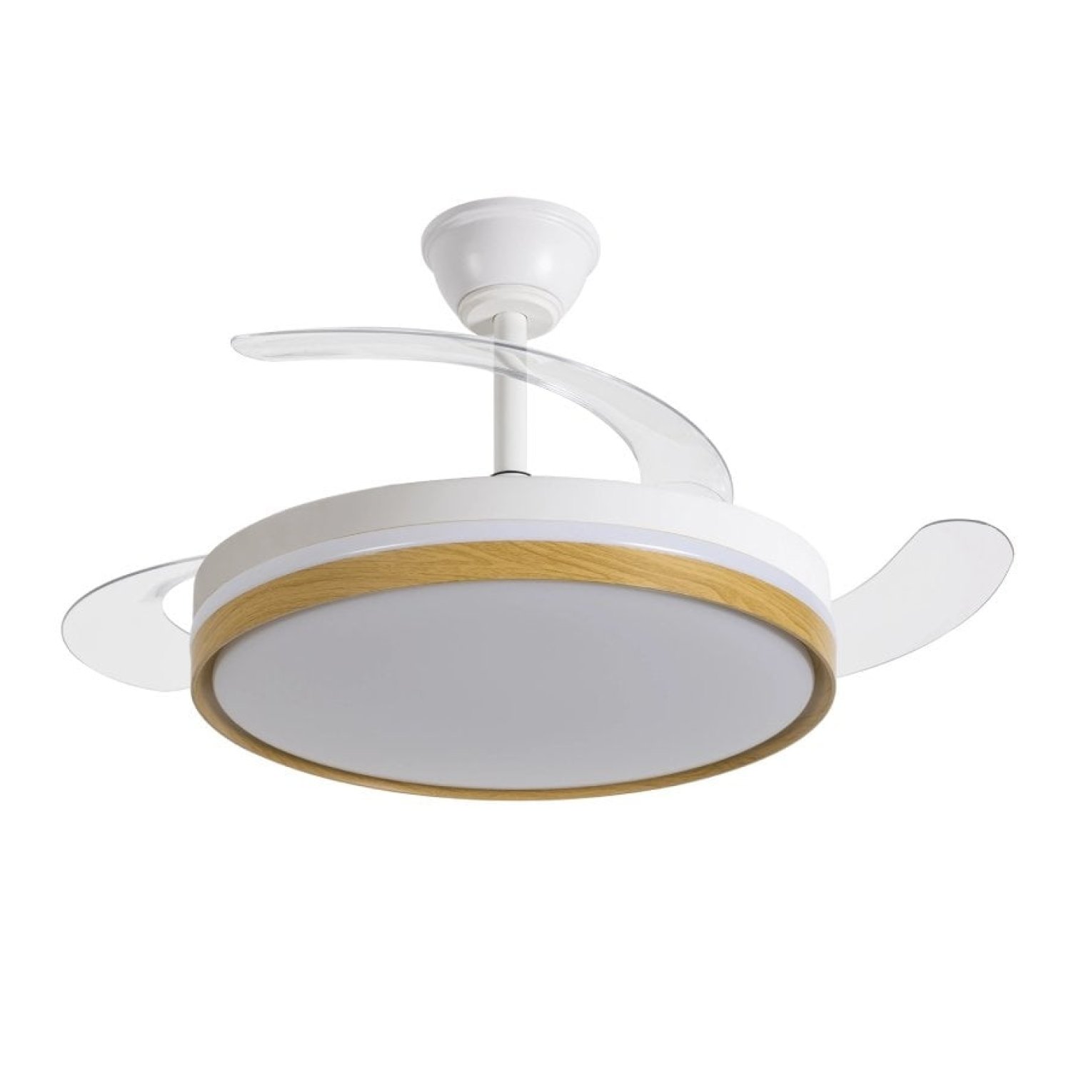 Ventilador de Techo Daewoo con aspas retráctiles DW5010/ 30W/ 3 Aspas/ 6 Velocidades