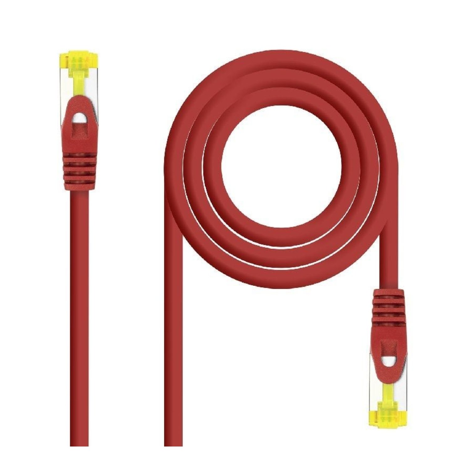 Nanocable Cable RJ45 SFTP Cat.6A · 25cm · LSZH · Rojo