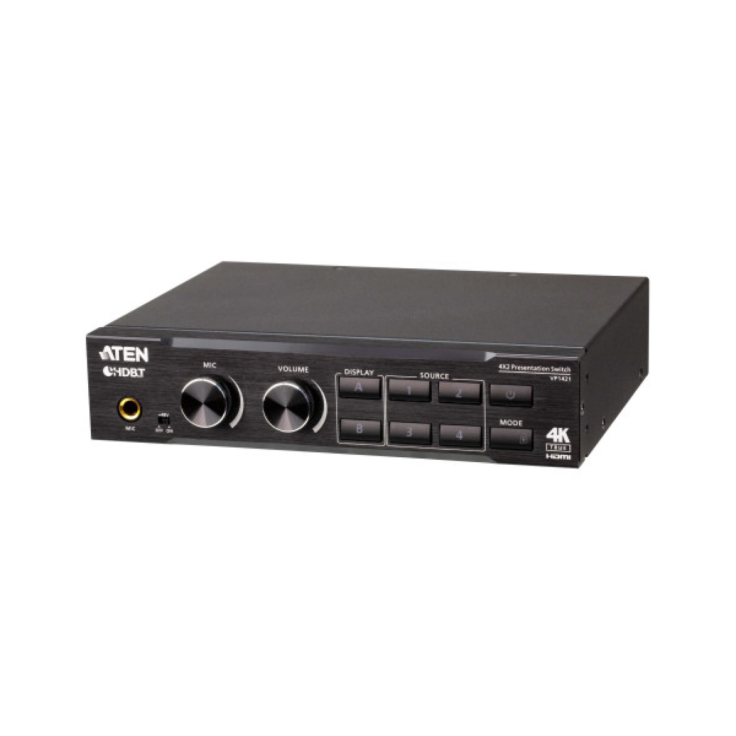 ATEN Switch Presentación 4K · 4x2 · Escalador Video · DSP · HDBaseT-Lite