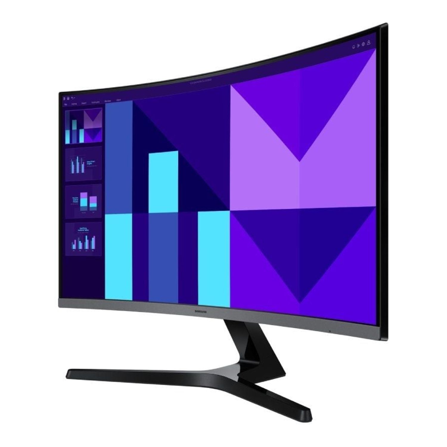Samsung Essential Monitor S3 · 27" · Full HD · Curvo · Negro y Plata
