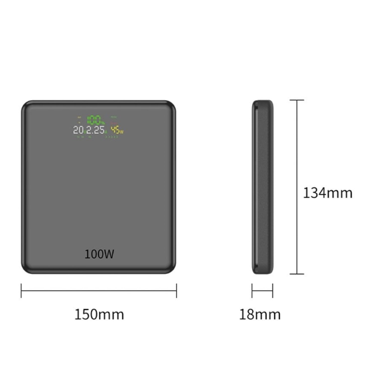 Powerbank 20000mAh Leotec LEPOW100W20G/ 100W/ Gris/ Incluye Cable USB Tipo-C