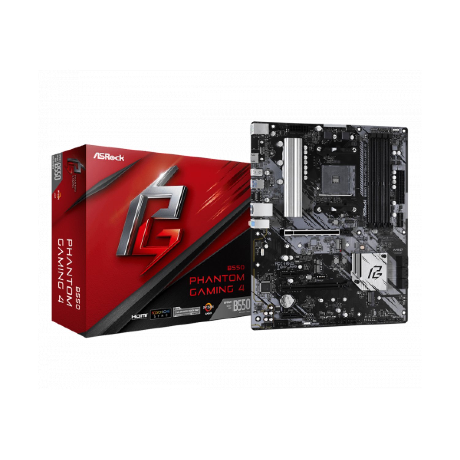 ASRock B550 Phantom Gaming 4 · Socket AM4 · ATX · AMD