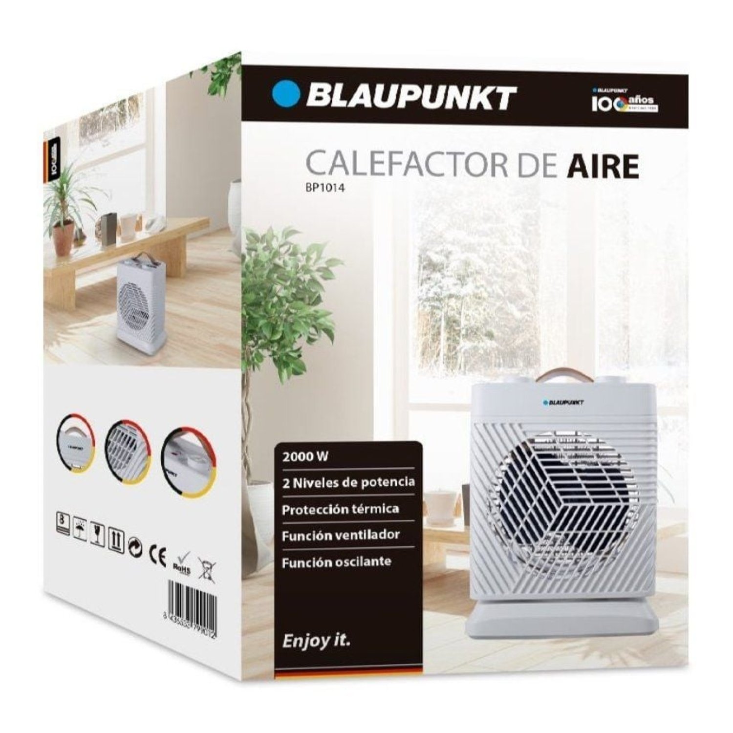 Blaupunkt BP1014 · Calefactor Eléctrico · 2000W