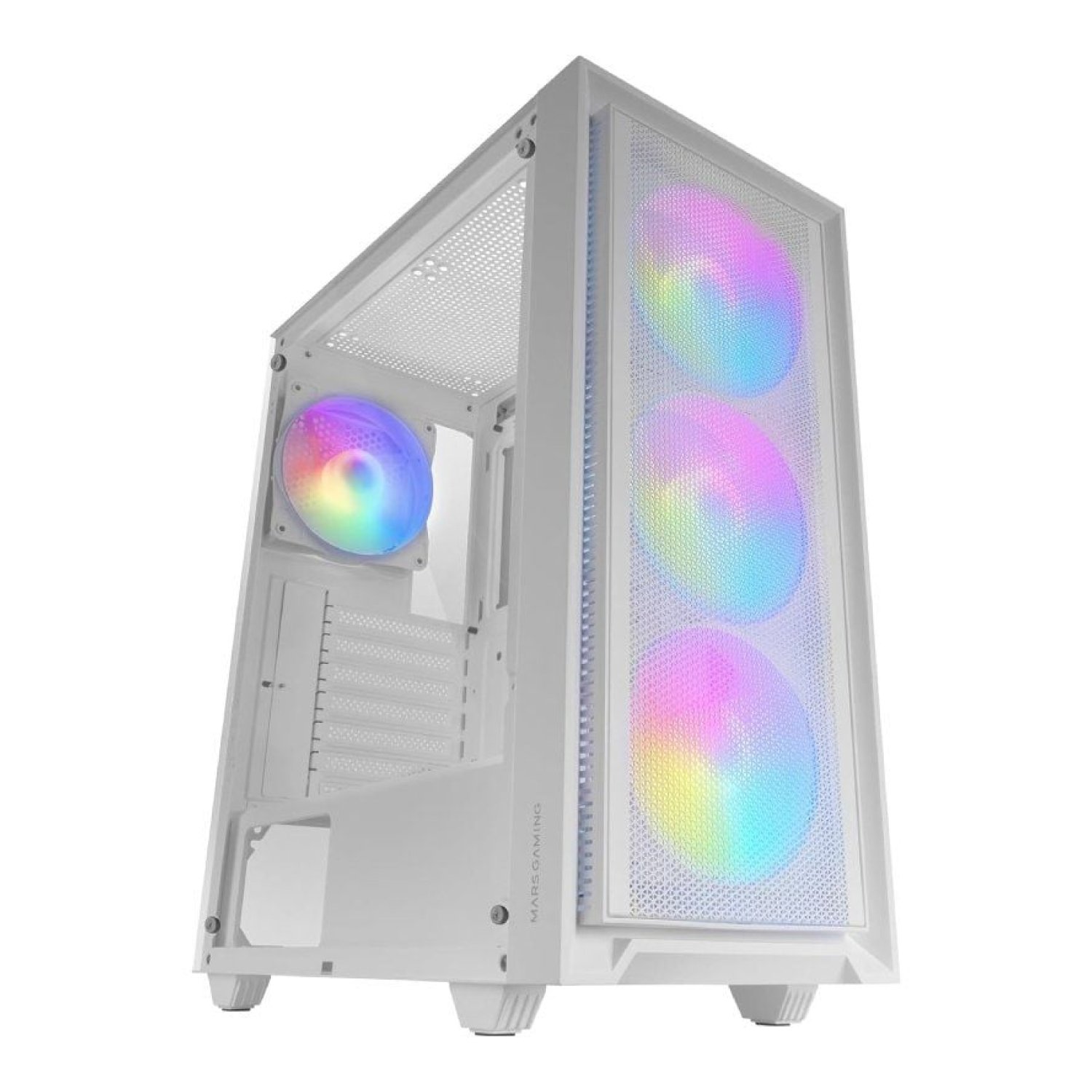 Mars Gaming MC-AIR · Caja Gaming Semitorre · Blanca · ATX