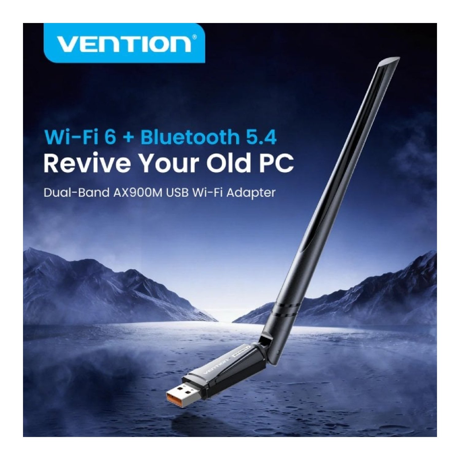 Adaptador USB - WiFi - Bluetooth 5.4 Vention KDXB0/ 900Mbps