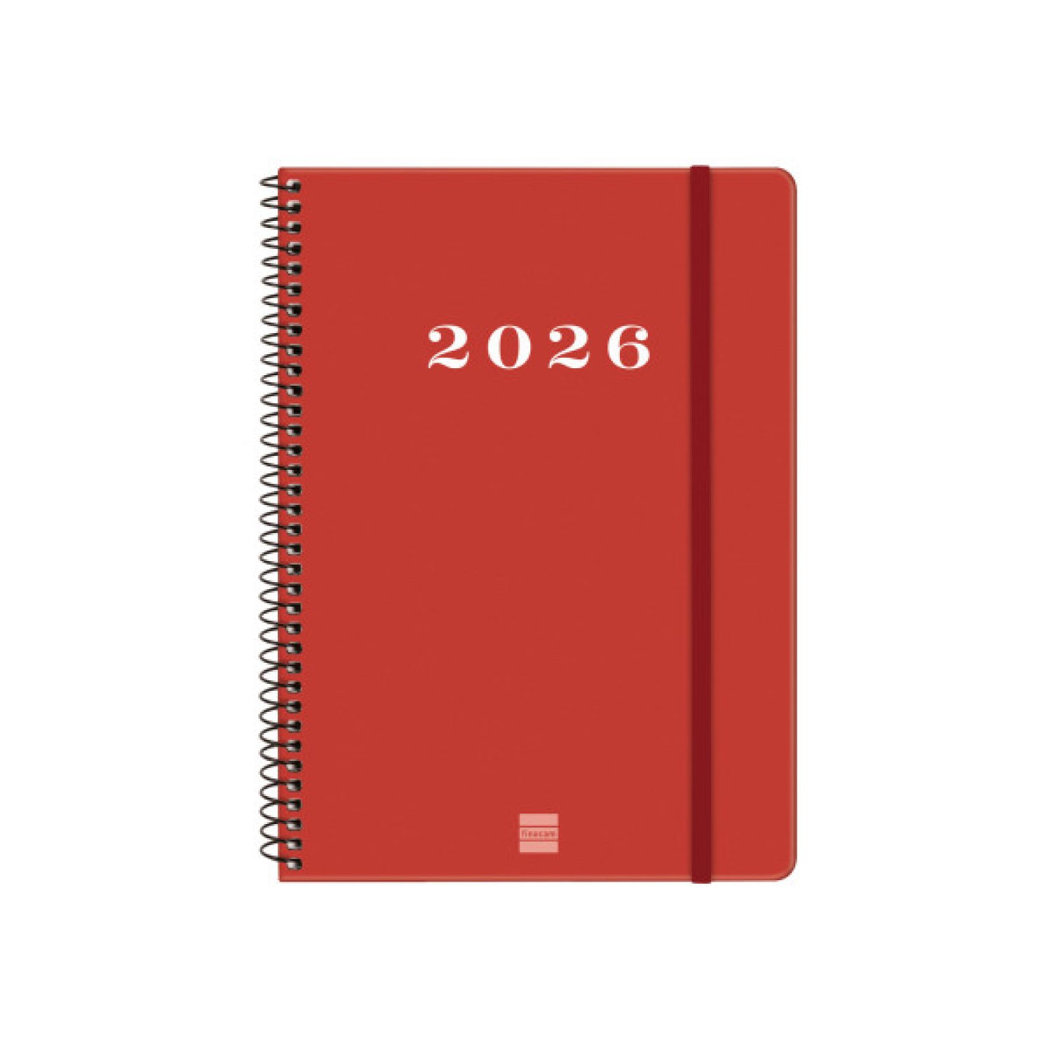 Finocam Agenda 2026 · 155x212mm · Semana Vista Horizontal · Rojo