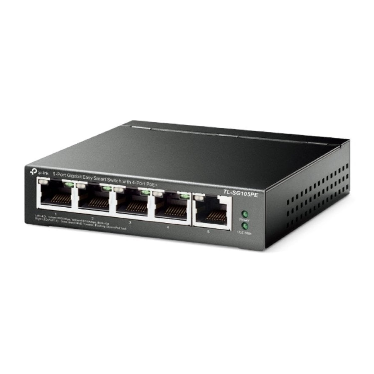 TP-Link TL-SG105PE · Switch 5 Puertos · Gigabit 10/100/1000 · PoE