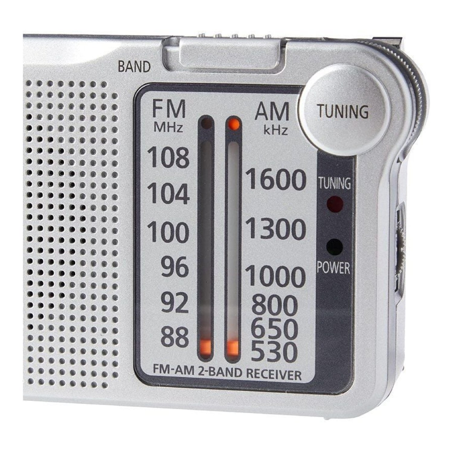 Panasonic RF-P150D · Radio Portátil · Alimentación a Pilas · Plateada