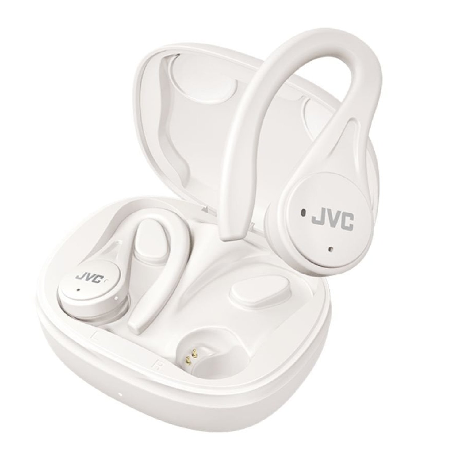 Auriculares Bluetooth JVC HA-EC25T con estuche de carga/ Autonomía 7.5h/ Blancos