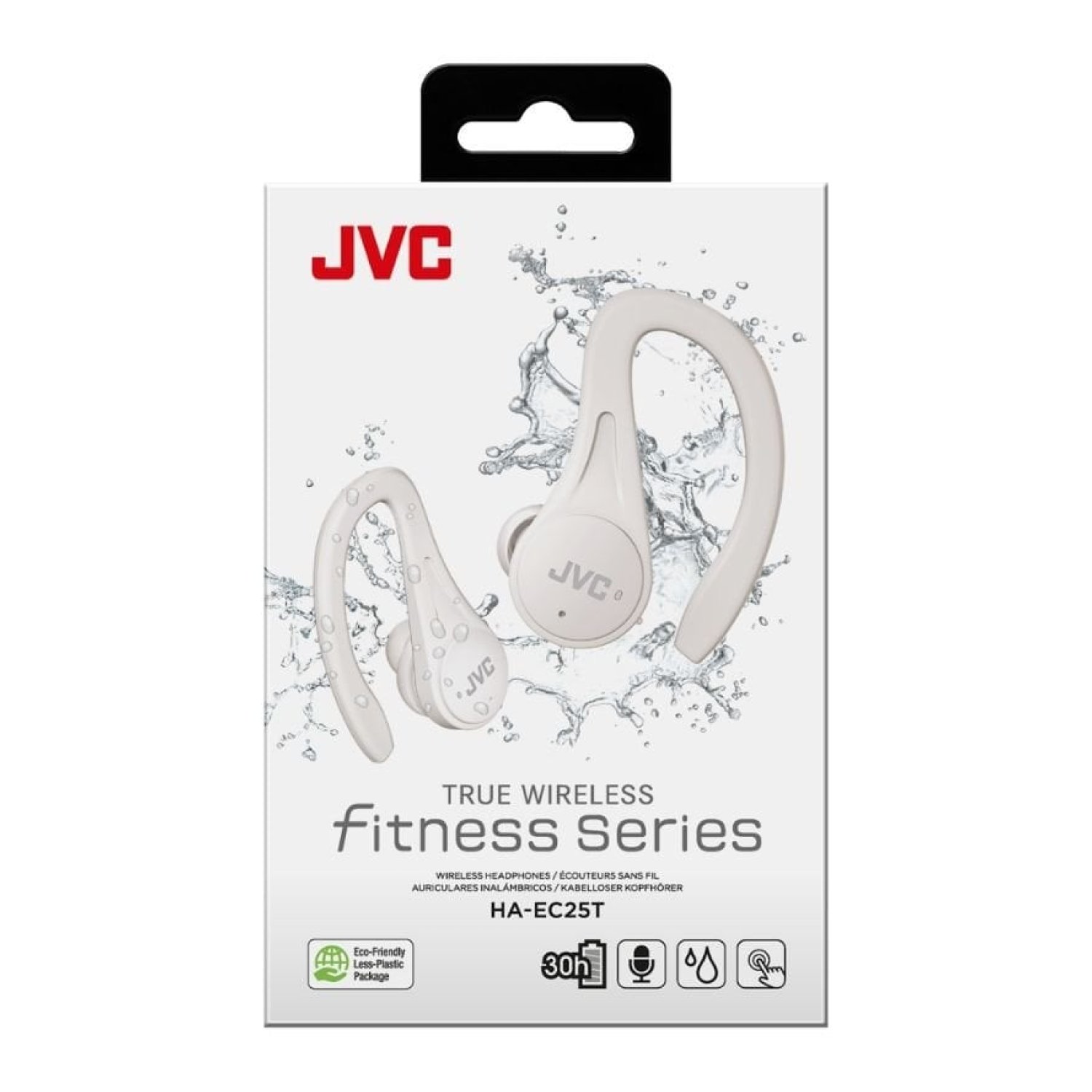 Auriculares Bluetooth JVC HA-EC25T con estuche de carga/ Autonomía 7.5h/ Blancos
