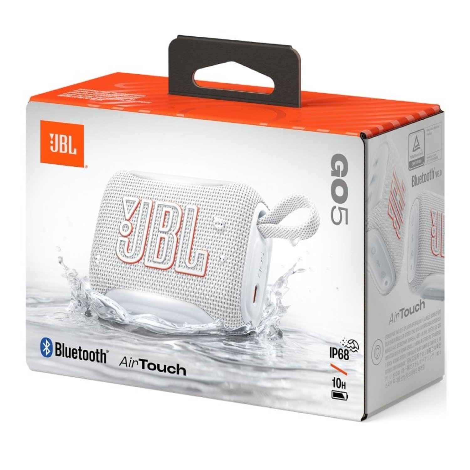 Altavoz con Bluetooth JBL GO 5/ 4.8W/ 1.0/ Blanco
