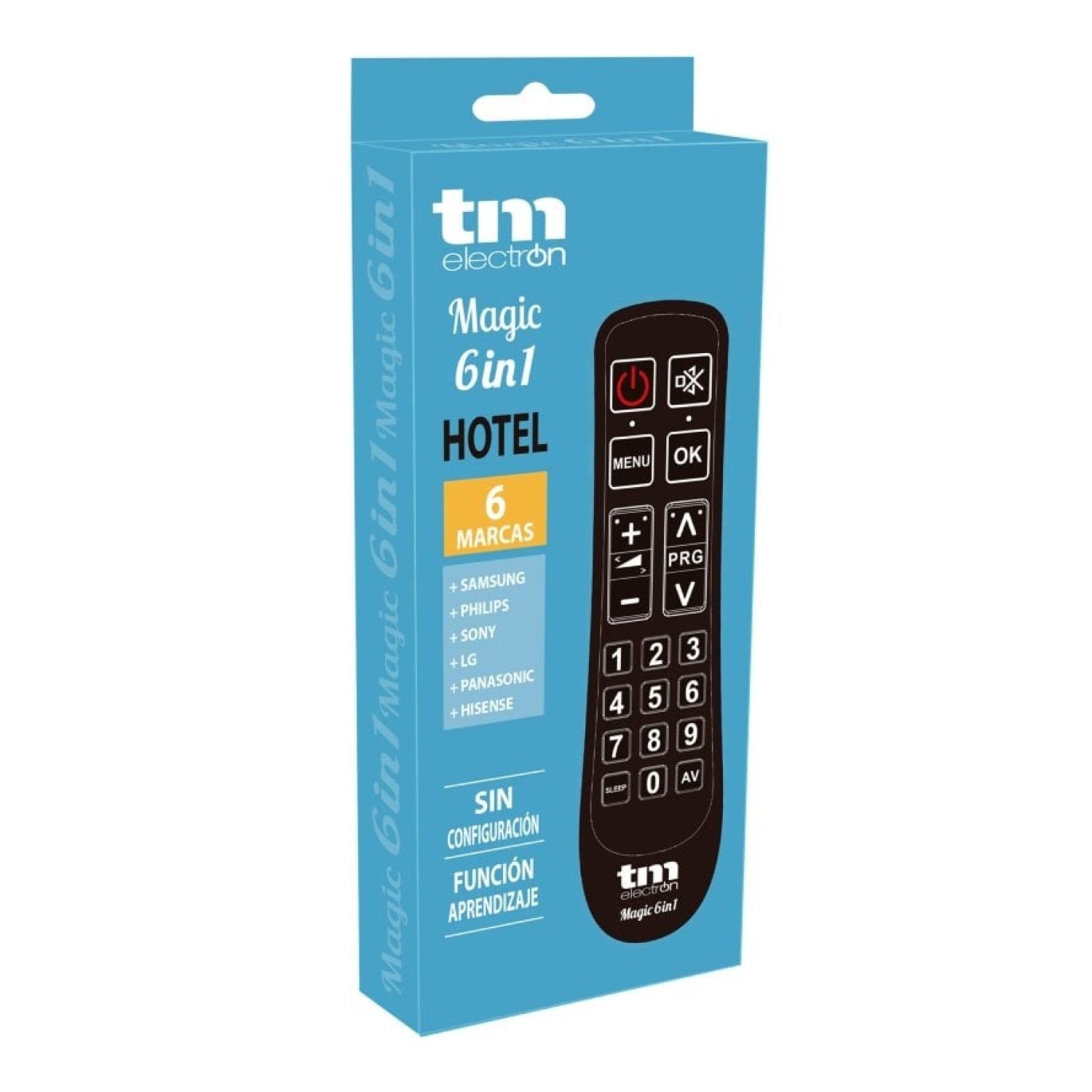 Mando Universal Magic Hotel 6 en 1 para TV Samsung/ LG/ Sony/ Panasonic/ Philips/ Hisense