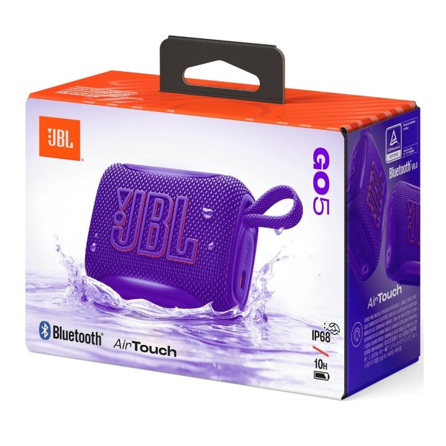 Altavoz con Bluetooth JBL GO 5/ 4.8W/ 1.0/ Púrpura