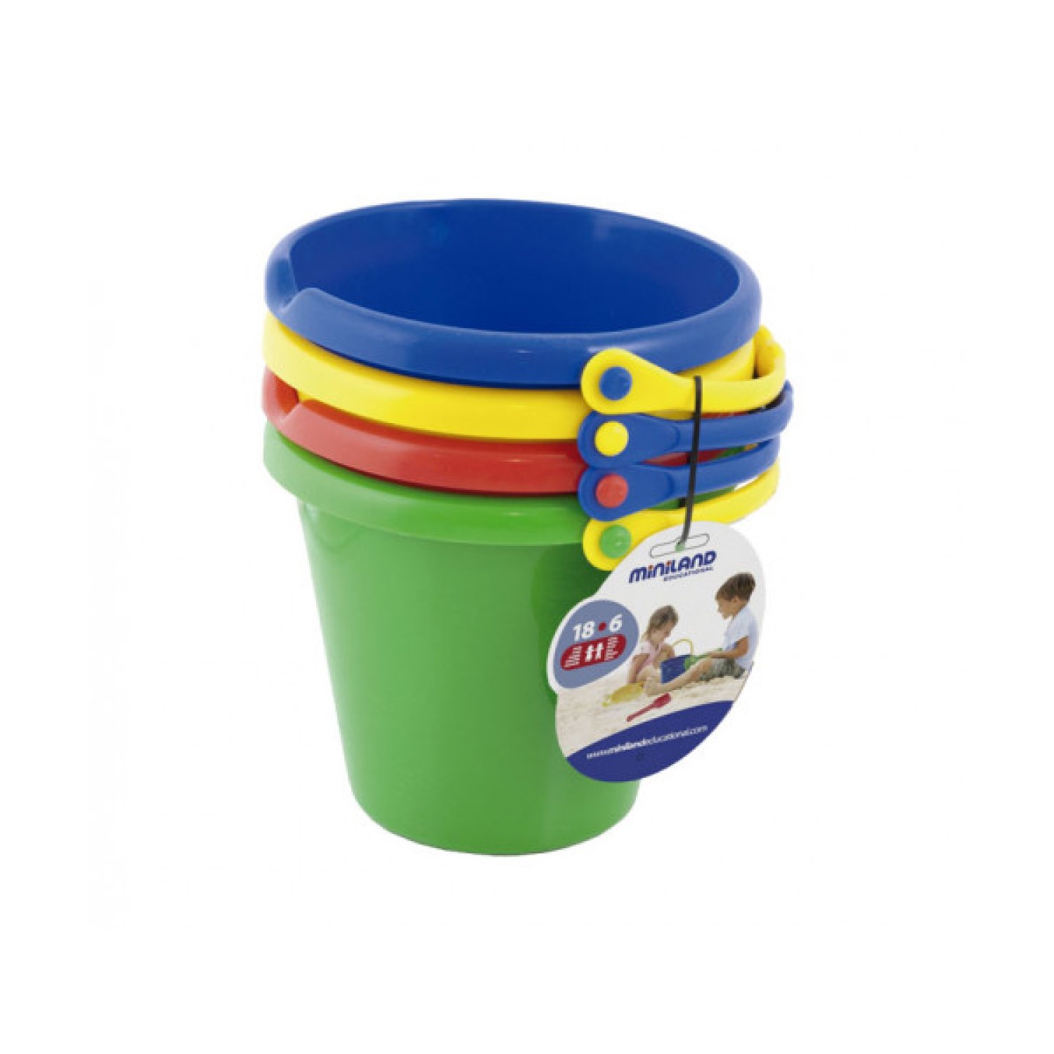 Miniland · Juego de Cubos Educativos · Set 4 Unidades