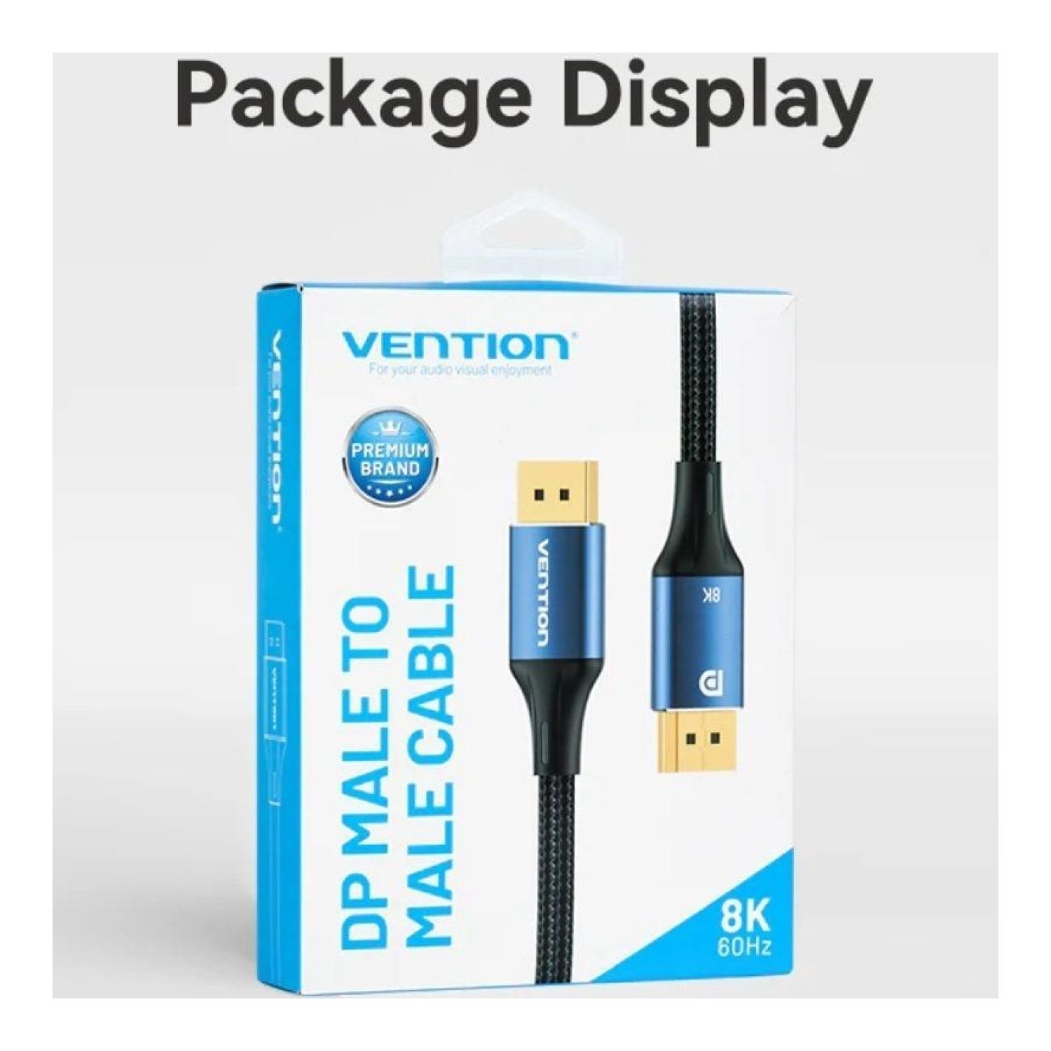 Vention Cable DisplayPort 1.4 · 8K · 2m · Macho a Macho · Azul