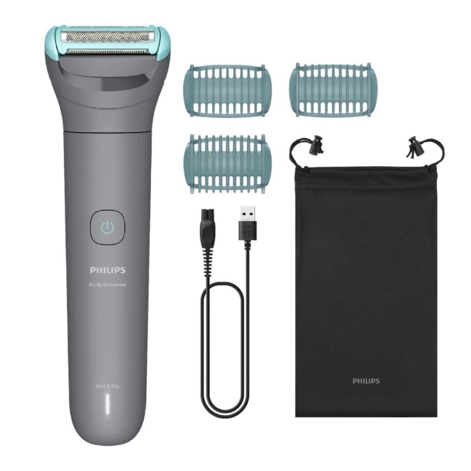 Philips Body Groomer BG3485/15 · Cortabarbas · Batería · 3 Accesorios