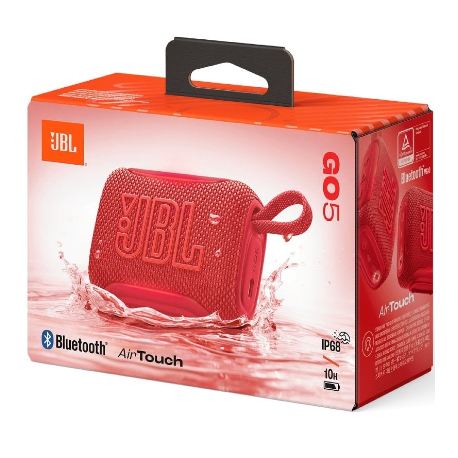 Altavoz con Bluetooth JBL GO 5/ 4.8W/ 1.0/ Rojo