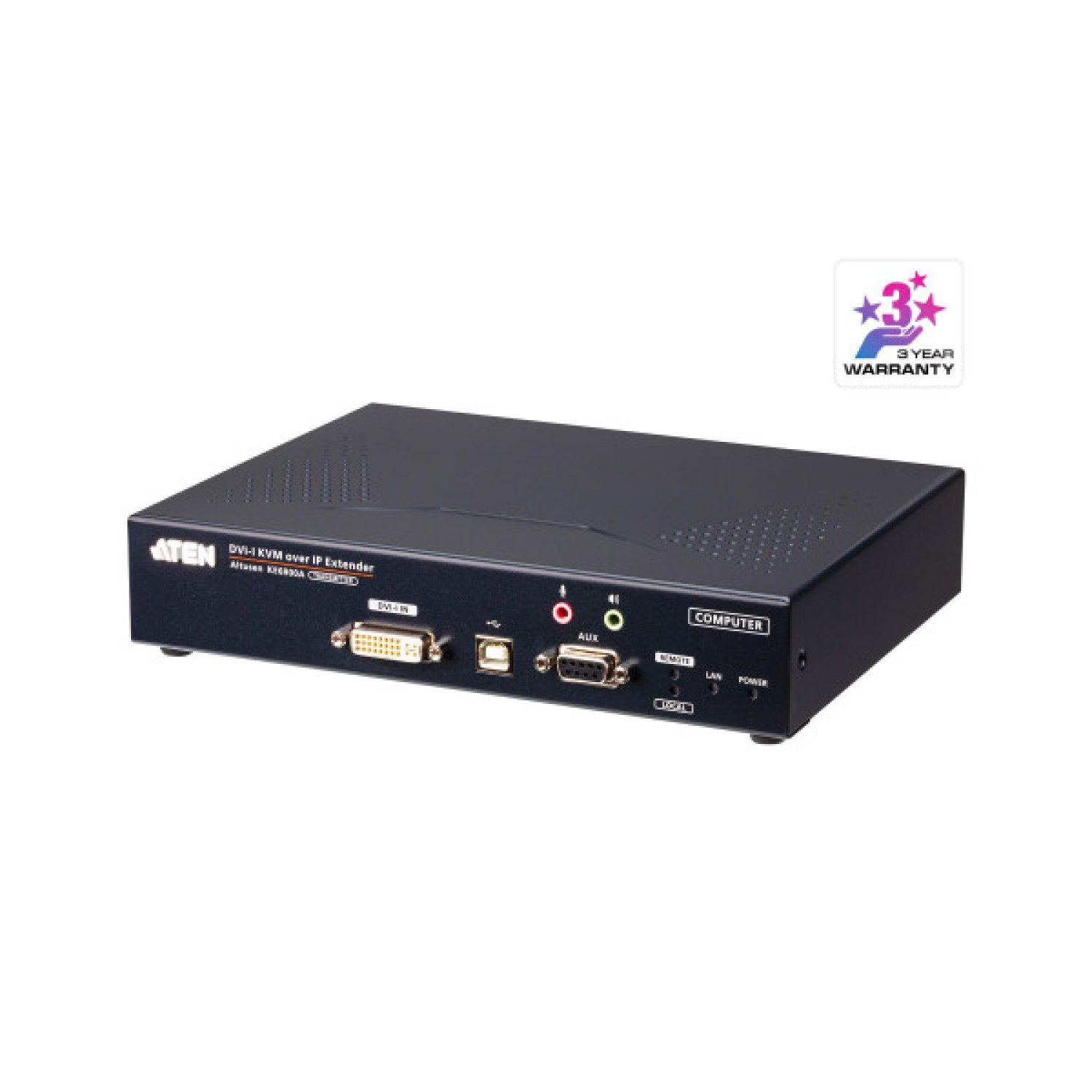 ATEN · Transmisor KVM por IP · DVI-I Single Display · USB