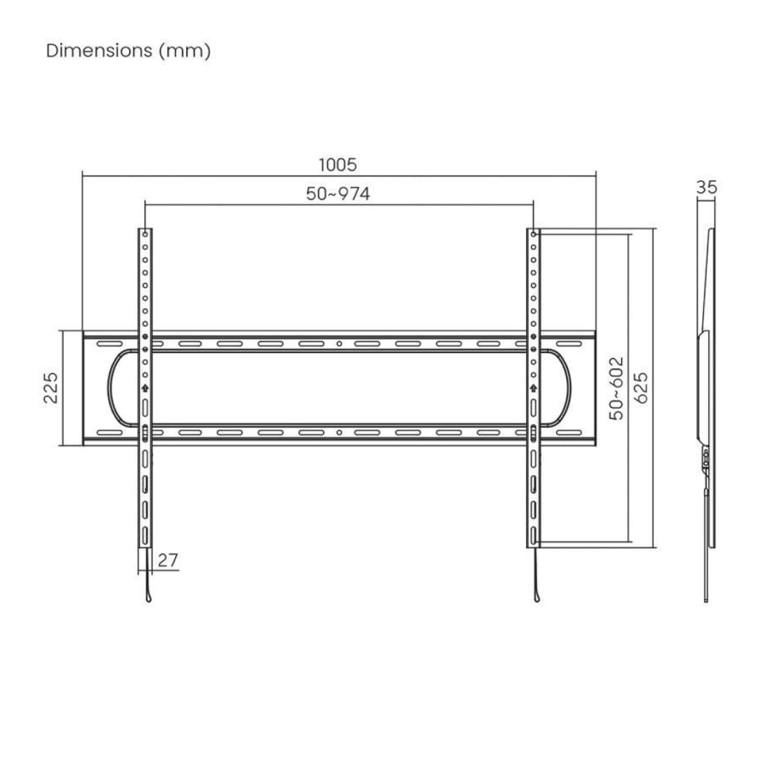 Aisens WT120F-293 · Soporte Pared Inclinable · TV 60-120" · Hasta 160kg