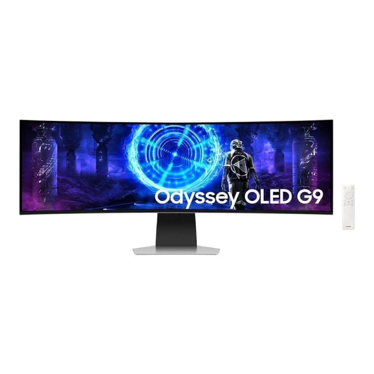 Monitor Gaming Ultrapanorámico Curvo Samsung Odyssey OLED G9 S49DG954SU 49"/ Dual QHD/ 0.03ms/ 240Hz/ OLED/ Multimedia/ Regulable en altura/ Plata