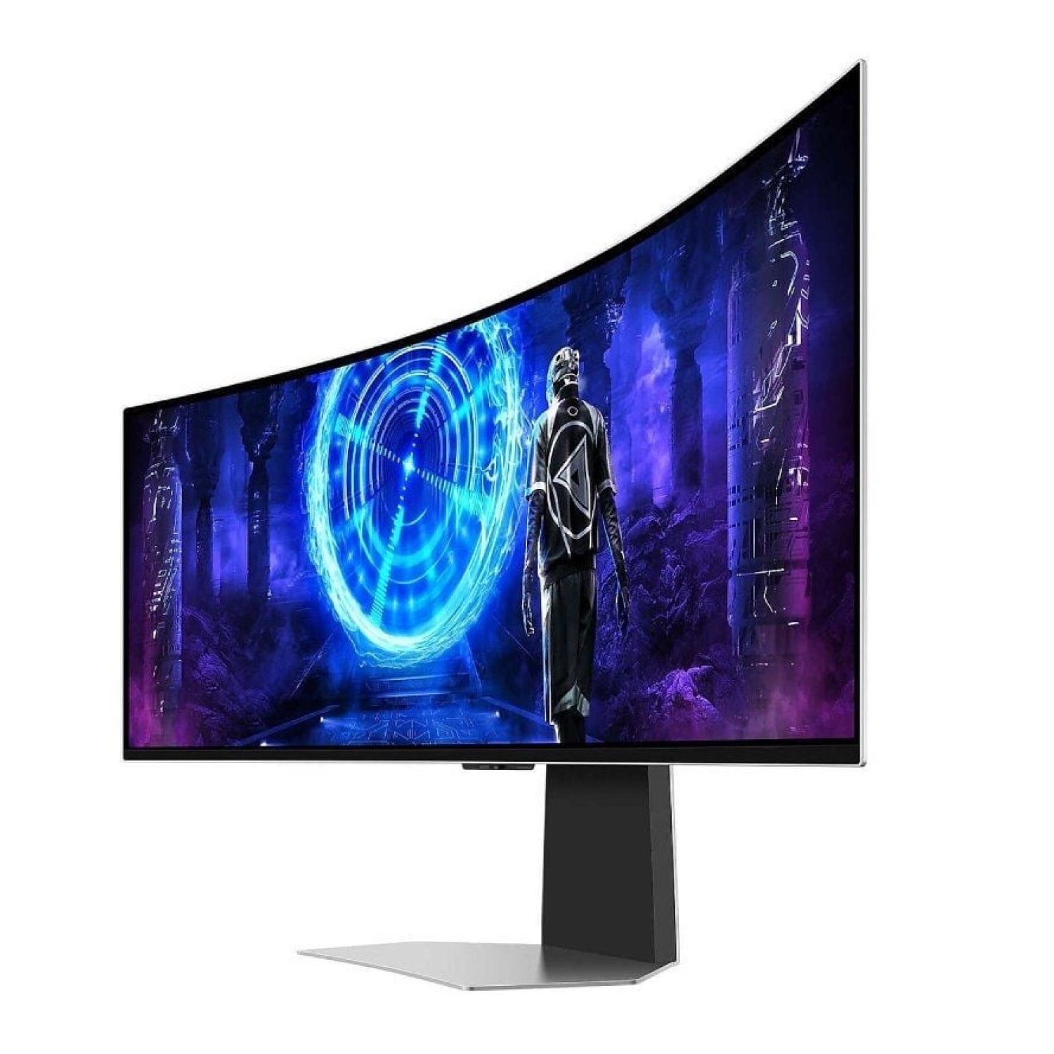 Monitor Gaming Ultrapanorámico Curvo Samsung Odyssey OLED G9 S49DG954SU 49"/ Dual QHD/ 0.03ms/ 240Hz/ OLED/ Multimedia/ Regulable en altura/ Plata