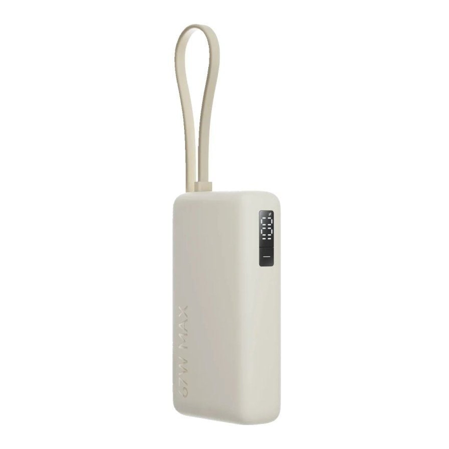 Powerbank 10000mAh Xiaomi 67W Power Bank Integrated Cable/ 67W/ Beige/ Incluye Cable USB Tipo-C