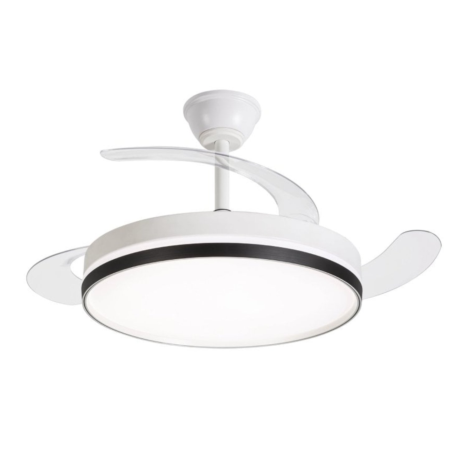 Ventilador de Techo Daewoo con aspas retráctiles DW5009/ 30W/ 3 Aspas/ 6 Velocidades