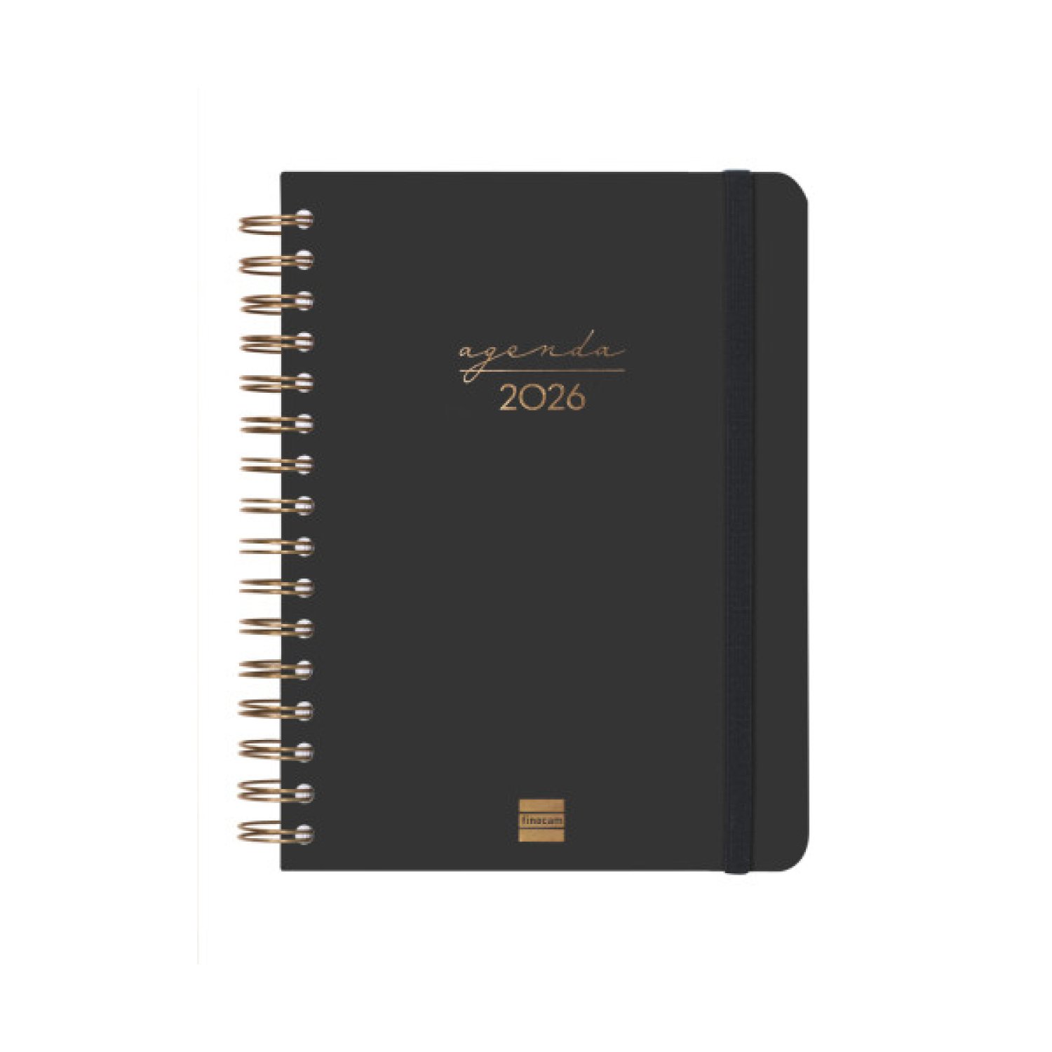 Finocam Agenda 2026 Trendy Alma · 155x212mm · Día/Página · Negro