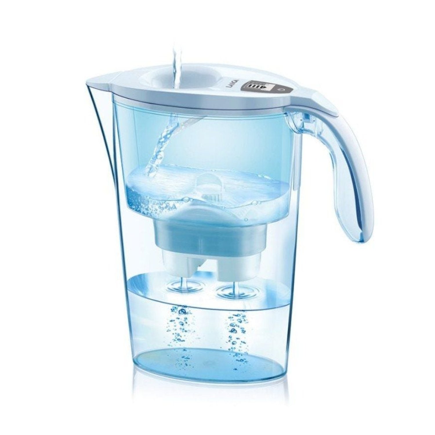Jarra Filtrante Laica Stream Line/ Capacidad 2.3L/ Blanca