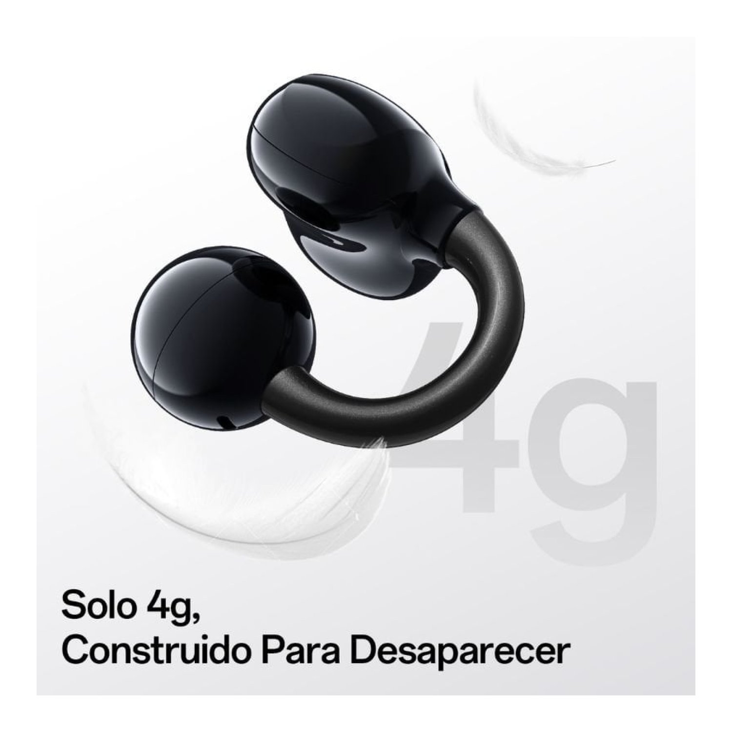 Auriculares Deportivos de Conducción Aérea OpenRock E OPACE01 con estuche de carga/ Autonomía 7h/ Negros