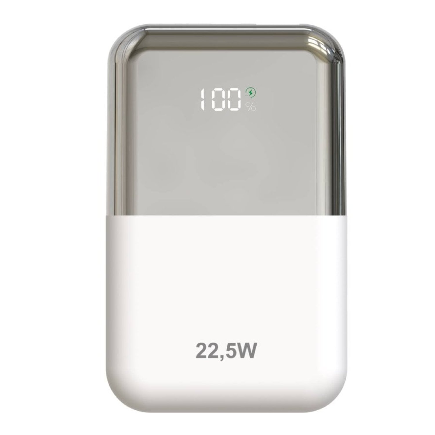 Powerbank 10000mAh Leotec LEPOW22W10WS/ 22.5W/ Blanco y Plata/ Incluye Cable USB Tipo-C