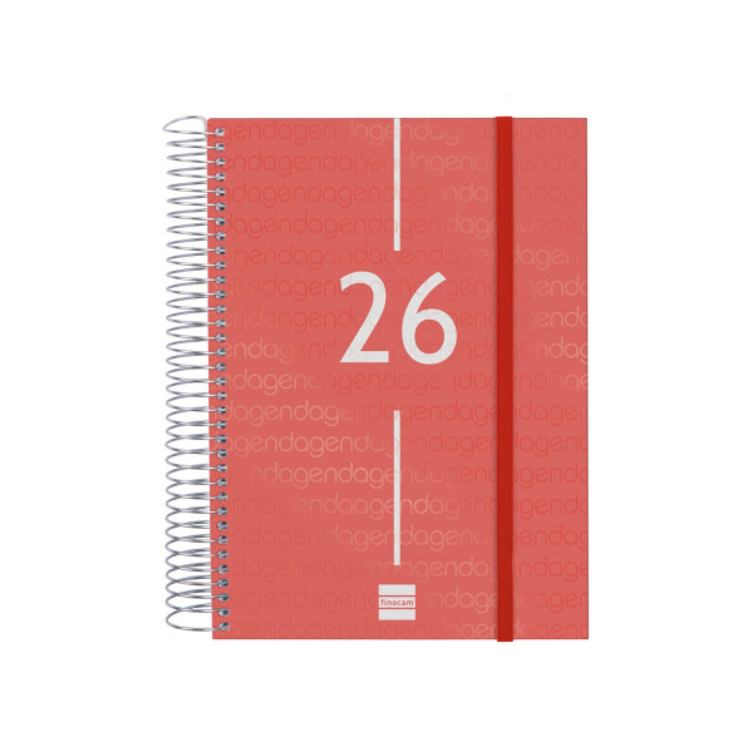 Finocam · Agenda 2026 · Diaria · 155x212mm · Rojo