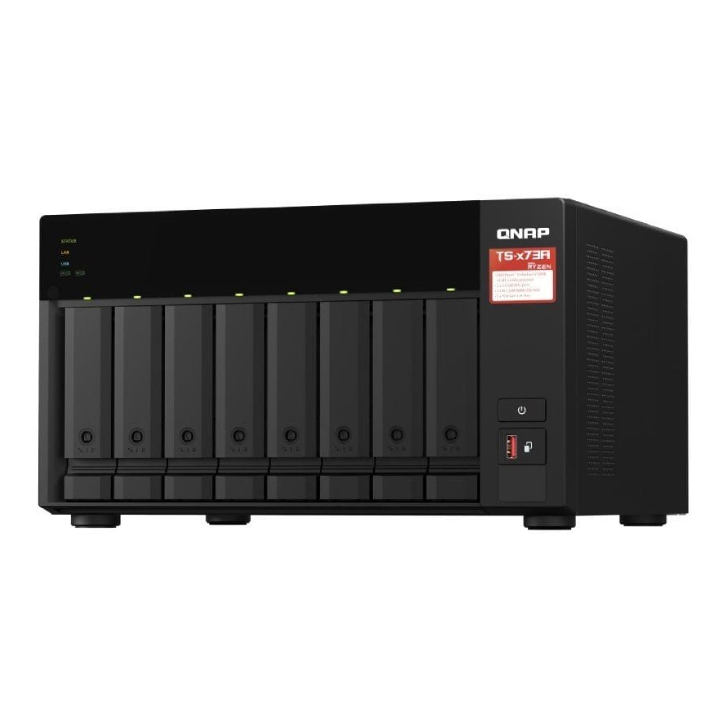 QNAP TS-873A · NAS 8 Bahías · 8GB DDR4 · Torre · 3,5" - 2,5"