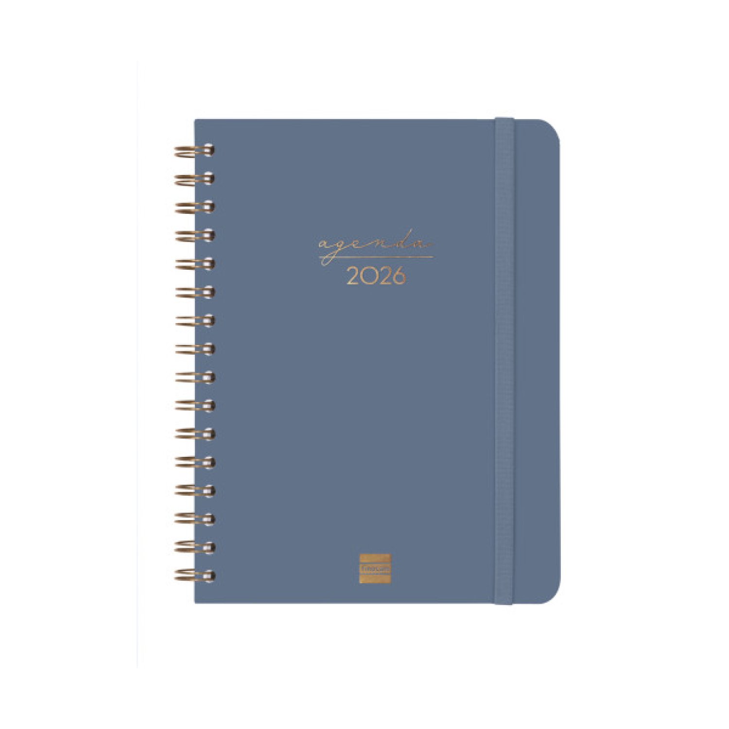 Finocam Agenda 2026 · Semana Vista Horizontal · 155x212mm · Azul Trendy