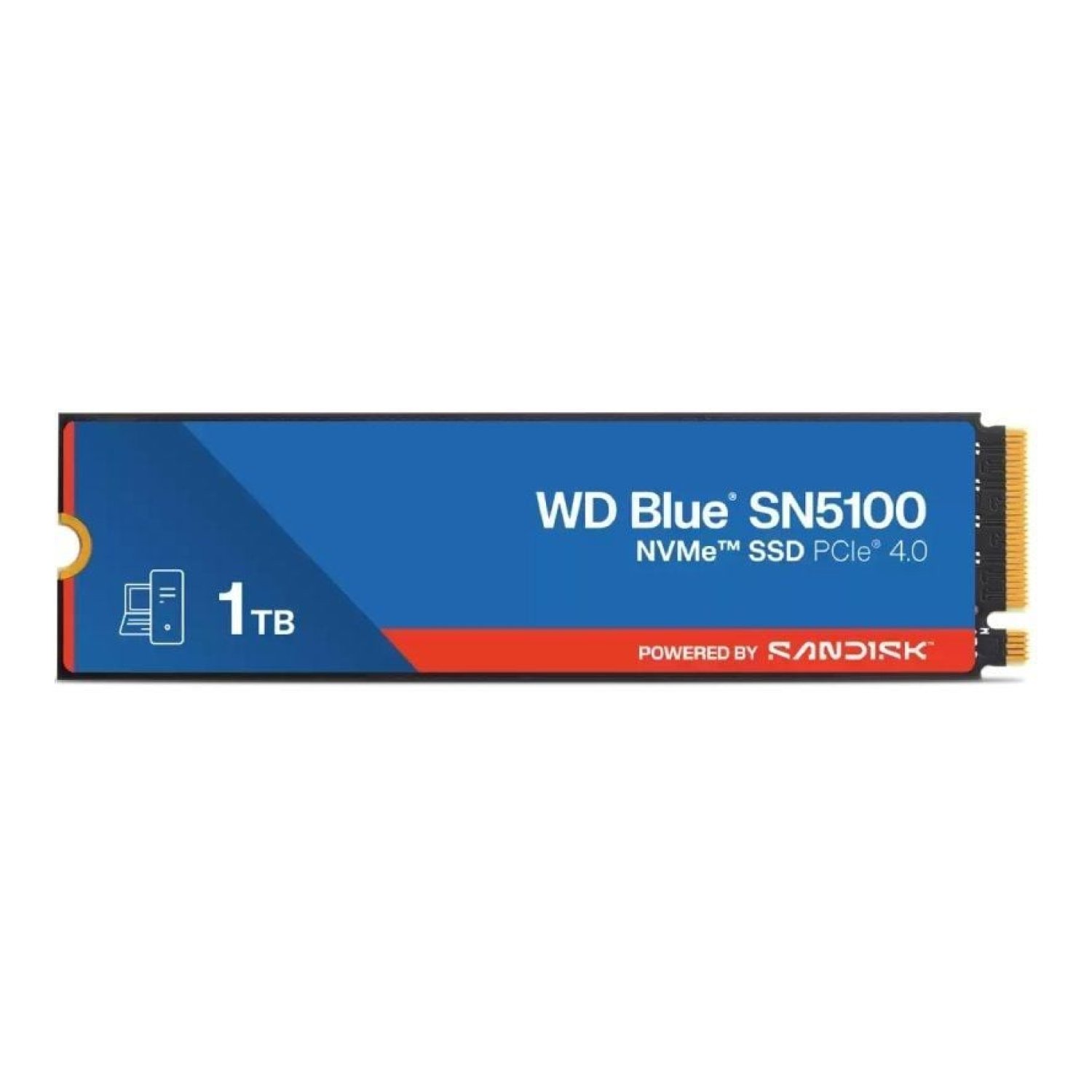 SanDisk WD Blue SN5100 · 1TB · M.2 2280 · PCIe Gen4 · Full Capacity